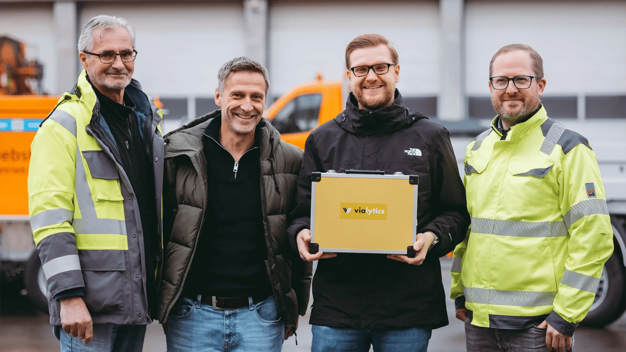 Alex Block von vialytics mit dem Team aus Goslar