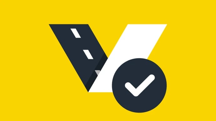 vialytics ToDo Logo auf gelbem Hintergrund