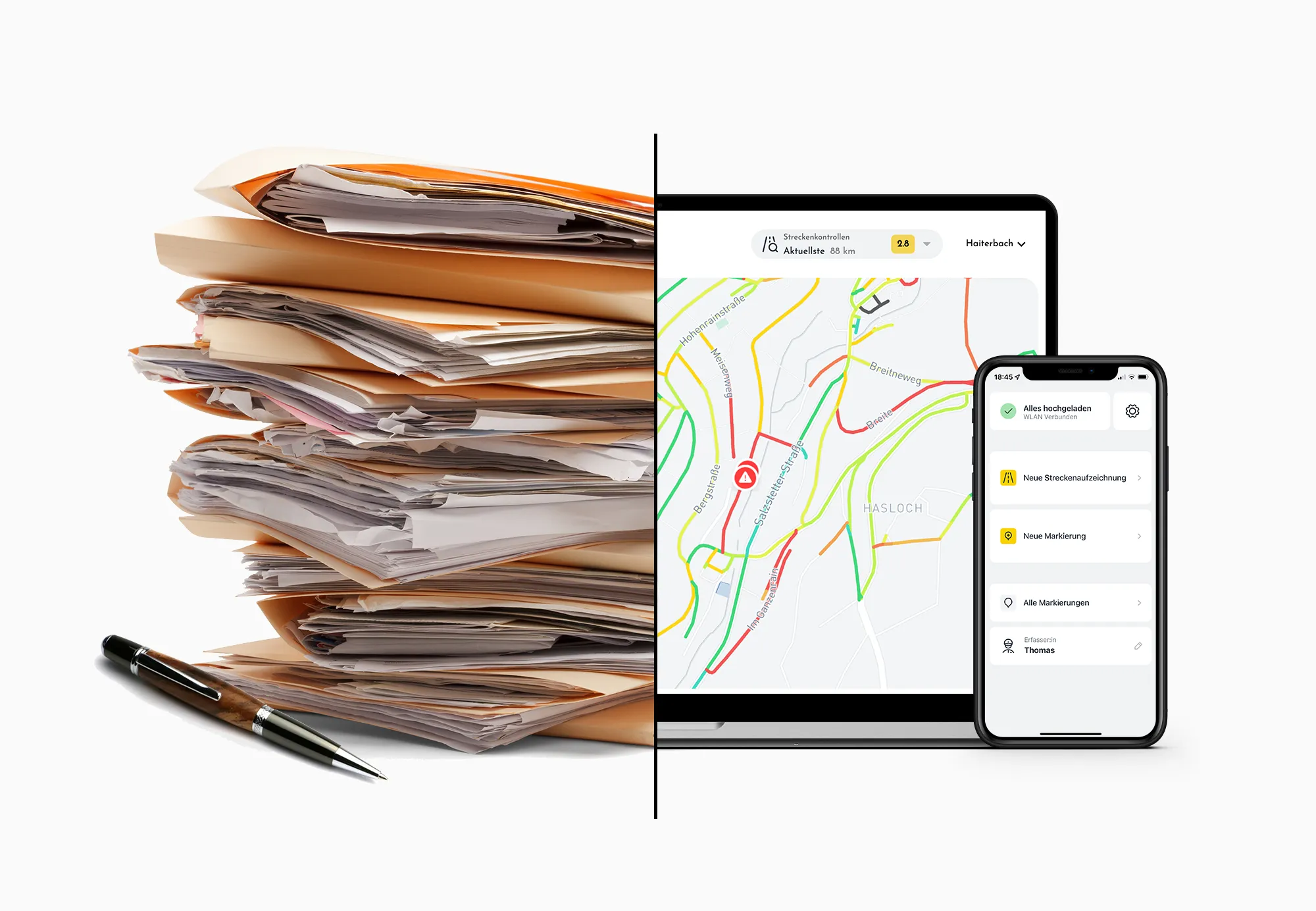 Comparison-Paper work-Road management-DE
